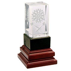 TROFEO DARDOS   110 mm cristal R71 0241