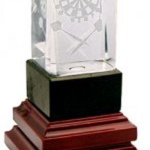 TROFEO DARDOS   110 mm cristal R71 0241