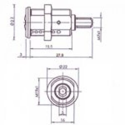 A36 42843SN CERRAD.STS 19mm Ncromo cil/cdo.M7 serie