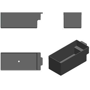 A85 9720 CAJON RECAUDACION plast.280x126x113 IL