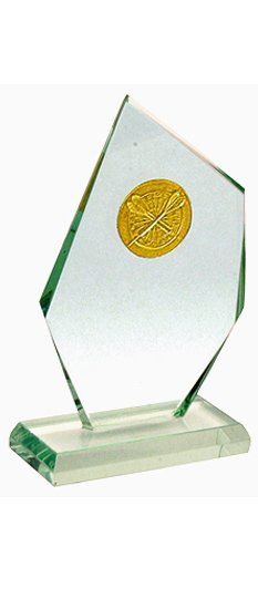 R71 0240 TROFEO DARDOS   120 mm cristal PARTICI.