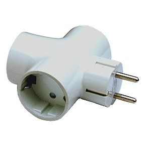 E27 0003 ADAPTADOR 3 TOMAS TIERRA 16 A 250v