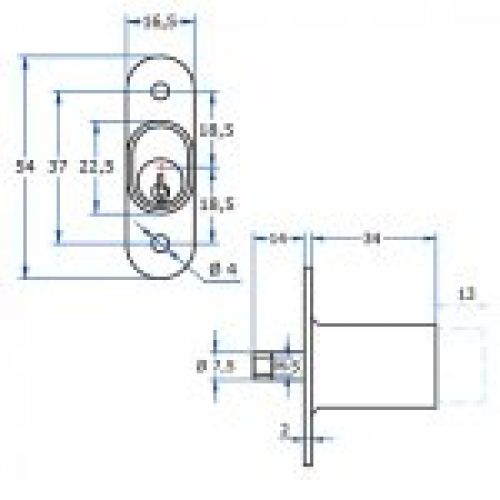 A36 1247 CERRADURA AGA presion 247 tubular