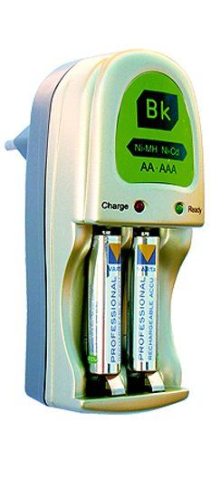 H94 1286 CARGADOR MINI AA AAA CON ACCUS VARTA