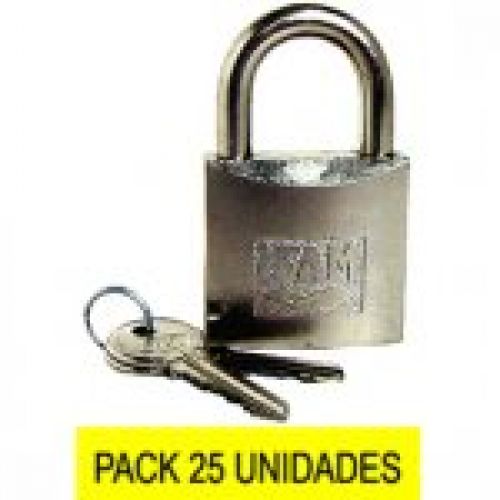 CANDADO NIQUEL 44mm llaves serie   IFAM A37 4525S