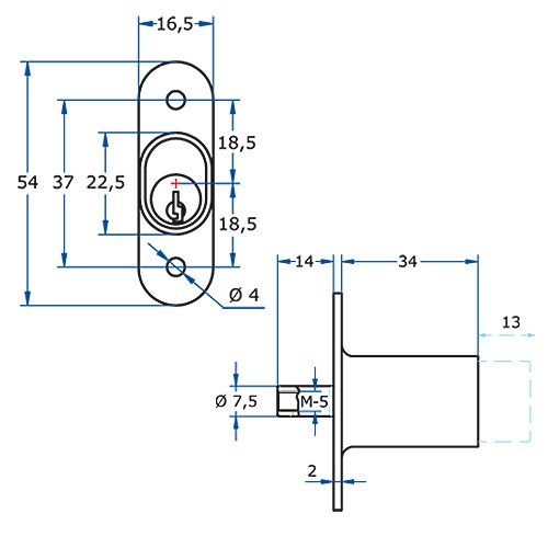 A36 1247 CERRADURA AGA presion 247 tubular