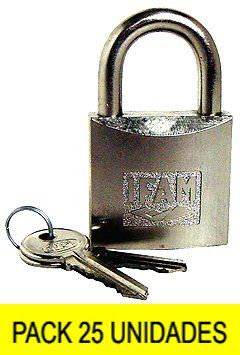 CANDADO NIQUEL 44mm llaves serie   IFAM A37 4525S