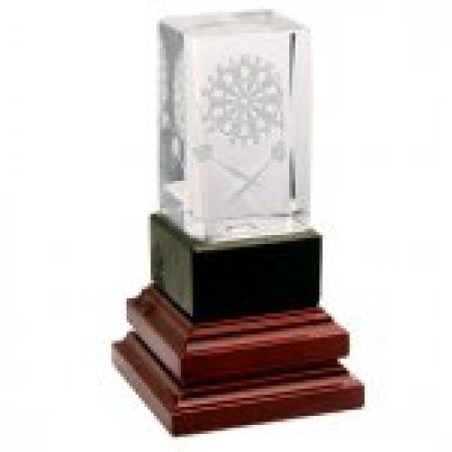 TROFEO DARDOS   150 mm cristal R71 0243