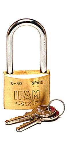A37 4043S CANDADO LATON  40mm llaves serie   IFAM