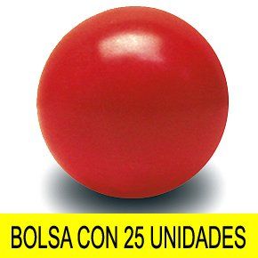 BOLA plastico roja   PR Ø34mm  30gr F 130