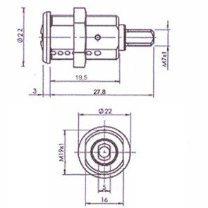 A36 42843SN CERRAD.STS 19mm Ncromo cil/cdo.M7 serie